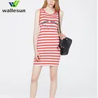Customized Wind Vest stripe skirt one-piece dress work casual dress