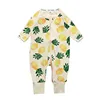 spring & autumn baby cute Pineapple printing romper suit romper baby wear clothes