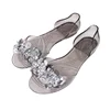 Plastic Shoes Pvc Footwear Low Heel Woman Slipper Sale High Quality Flat Diamond Transparent Lady Jelly Sandal
