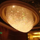 Home use hotel hall decor modern design balcony lamp oval chandelier lighting