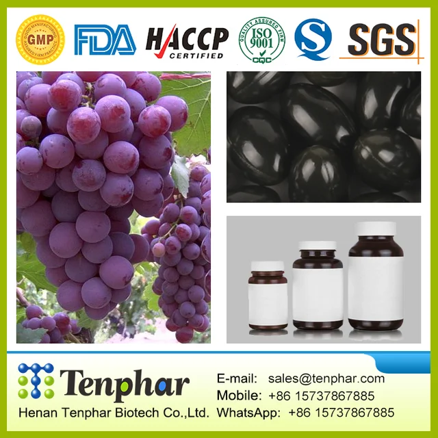 500mg organic natural grape fruit seed plant extract essence opc