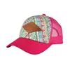 5 panel print trucker caps fashion summer hats for women