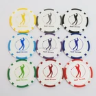 New design poker chips golf ball marker with printing logo