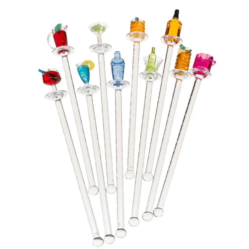 Disposable Plastic Coffee Tea Drink Glass Cocktail Stirrer Buy