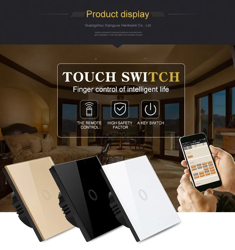 100 250v Ac 3 Way Low Voltage Smart Home Touch Switch