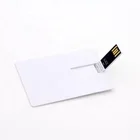Customized full color print 2 sides pen drive usb business card