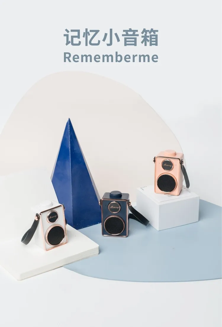 Wireless Wholesale Factory Price portable mini BT Retro camera styling Usb speaker - ANKUX Tech Co., Ltd