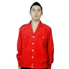 Custom-nade Red Long Sleeve Work Wear Shirts and Trousers Sets Uniform