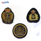 Embroidered military badges uniform insignia metal logo design for sale