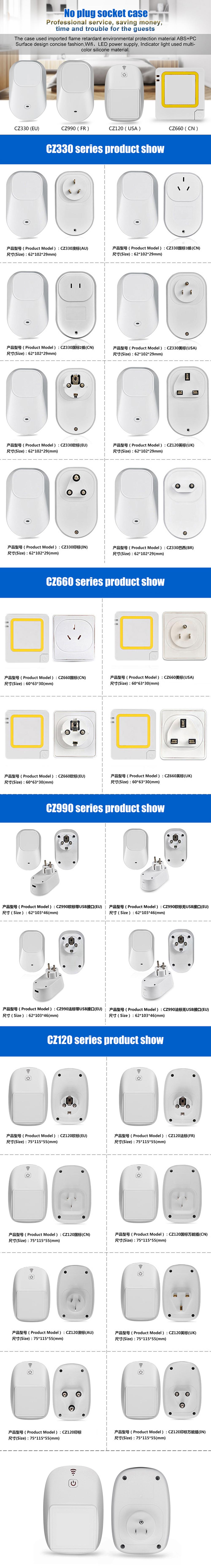 Smart Home Hotel Capacitive Led Sensitive plastic Touch Screen zigbee touch switch case - ANKUX.COM