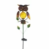 Metal Owl Animal Ground Garden Decorative Solar Stakes