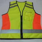 Wholesale High Visibility Fluorescent Reflective Safety Vest with Mixed Color in Yellow and Orange