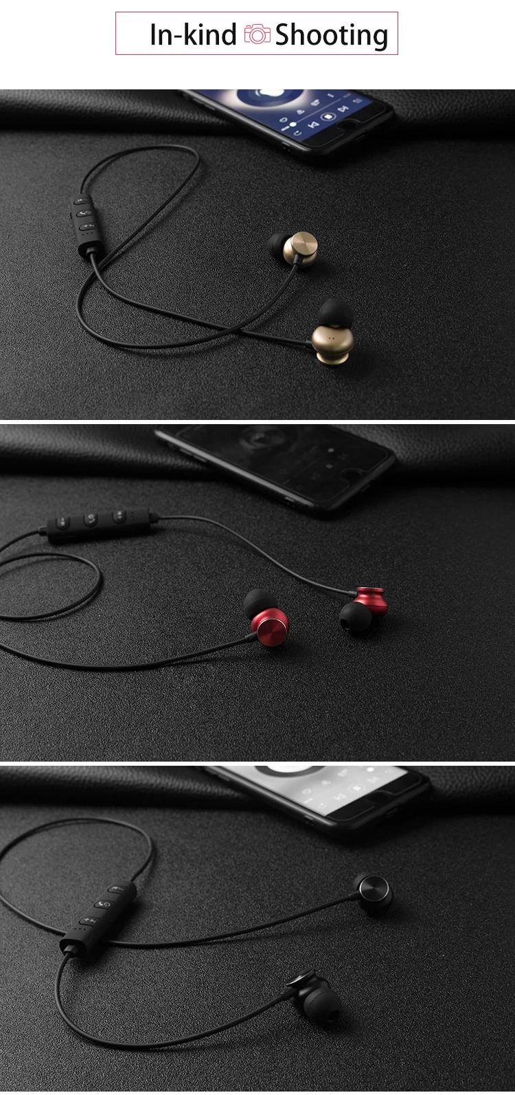 Oem Fancy Earphone Magnetic Stereo Sport Wireless Headset Bluetooth Mini Headphone - ANKUX.COM