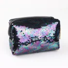 new design black glitter make up bag cosmetic coin pouch