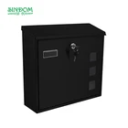 Wall mounted modern mailbox, metal office mailbox, large post mail box