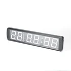 Multi-functional sport training 6 digits led remote gym timer