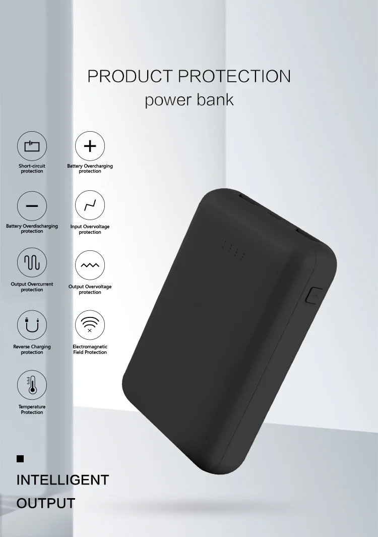 New arriving products rubber finish power bank rohs power bank 10000mah for coffee shop - ANKUX.COM