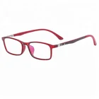Laser design bright red frame retro glasses,optical glasses frame