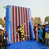 Factory Customized Inflatable Hook and Loop Wall Bouncer, Interactive Climbing Inflatable Sticky Wall Games for Kids/Adults