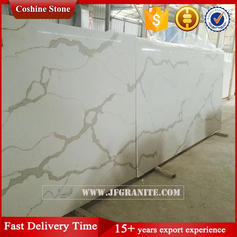 Jianfa Prefab crystal yellow quartz stone vanity top