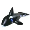 Pool Central 75IN Black and White lion Whale Rider blue shark sea Inflatable Swimming Pool Float Toy