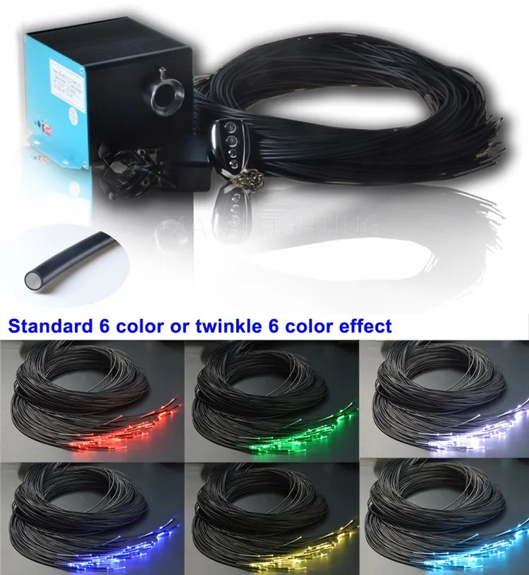 China Manufacturer End Glow FO Cable Shimmer LED Light Projector Sauna Fiber Optic Light China Manufacturer Sauna Fiber Optic Light With Black PVC Cover Plastic Fiber Shimmer LED Light Projector sauna-light-1