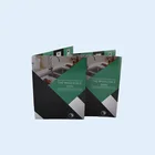 Matt lamination 350gsm art paper free flyer templates accordion fold brochure printing