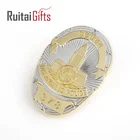 Gold Plating Factory Professional Custom Metal Pin Sheriff Military Badge with