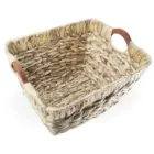 Handmade Craft Popular Used Decorative Supermarket Fruit and Vegetable Basket Water Hyacinth Basket