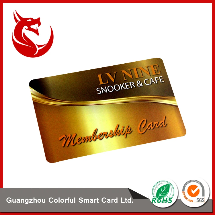 pvc laminated plastic gift card