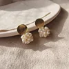 Barlaycs 2019 New Fashion Hotsale S925 Silver Statement Freshwater Pearl Gold Plated Stud Earrings for Women Jewelry