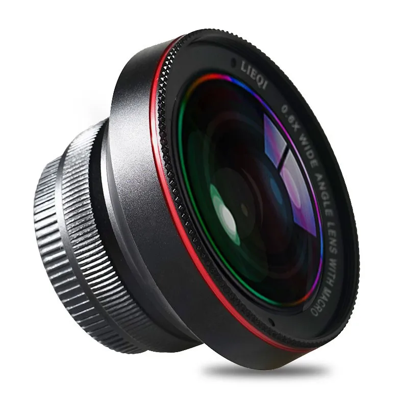 Universal Clip on Cell Phone Camera Lenses 0.6x Wide Angle Macro Lens for iPhone Android