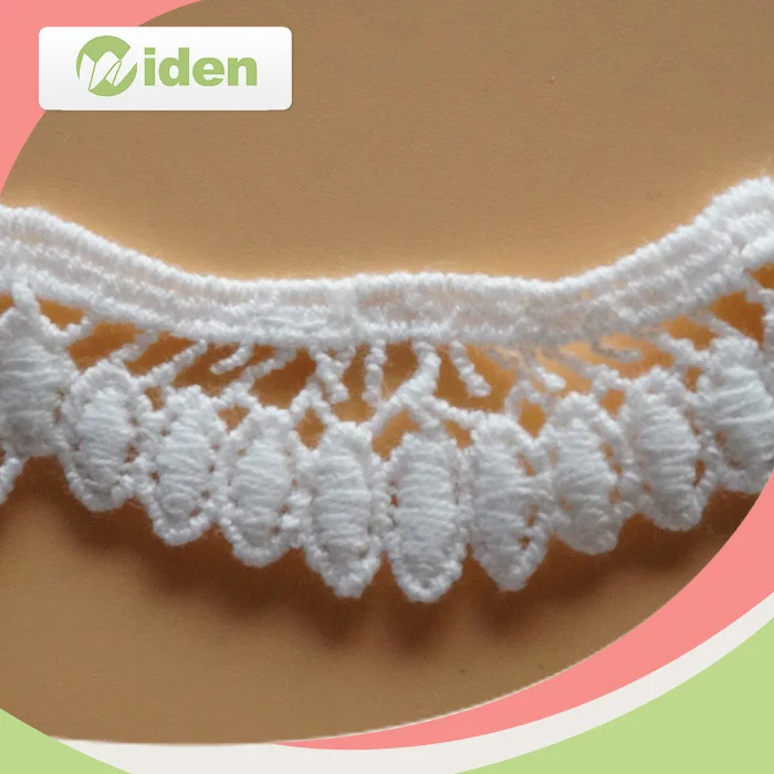 Welcome OEM ODM Ready Made guipure lace with stones