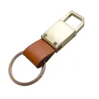 Factory direct sales souvenir leather pu key chain ring+create create zinc alloy metal key chain logo