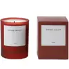 Personalized High End Color Frosted Glass Jar Paraffin Wax Scented Candle