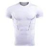 Mens Sports Compression Tops Fitness Short Sleeve Quick-Dry Gym Shirt Baselayer Running Mens Fitness Apparel