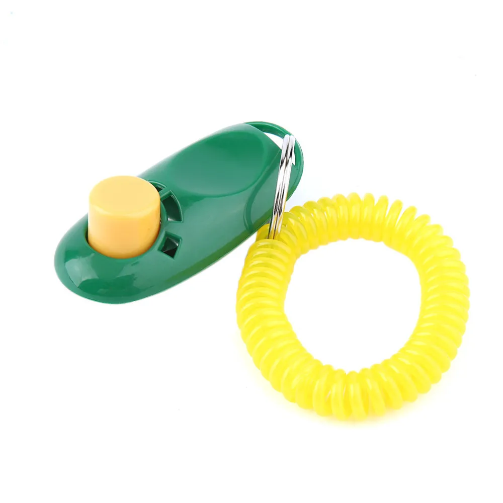 Pet Click Clicker Training Trainer Aid Wrist Pets Dog Supplies Dog Trainnings Dog traning tools Plastic Products free shipping