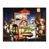 Handmade Modern Famous Animal Canvas Funny Dogs Playing Oil Paintings