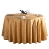 Luxury Gold 132 Inch Round Table Linens For Weddings