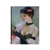 Classic beautiful lady oil painting portrait for home decor