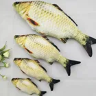 Pettoy pet products Source manufacturer Plush simulation catnip fish toys for cats scratch