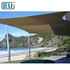 outdoor triangle 2300g double mesh 100% hdpe solar sun shade net sail canopy with high quality