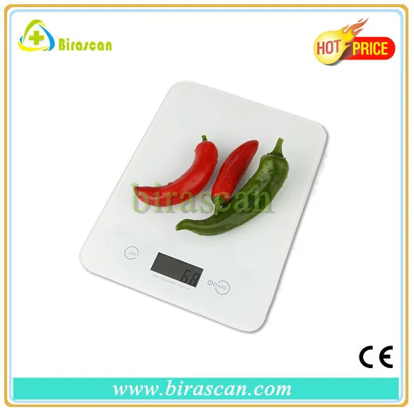 red kitchen scales