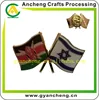 Kenya&Israel Metal Material Badge As Souvenirs Gifts/2 Countries Cross Flag Lapel Pin