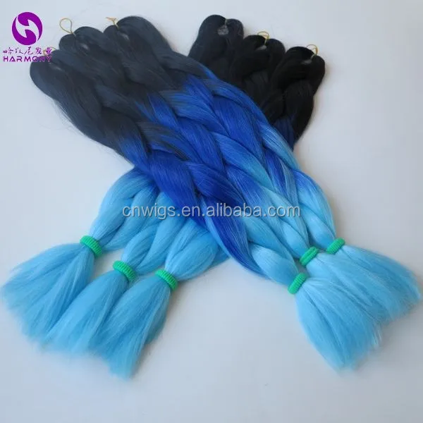 Harmony 24 100g Pc Black Midnight Blue Henlon Ombre Two Tone