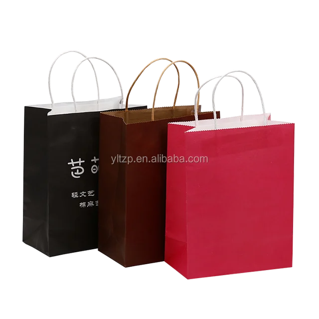 china recycled paper hand bag printing wholesale