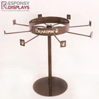 Rotatable Metal Floor-standing Man Sock Display Stand With Hooks
