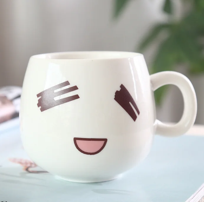 Personalizado Caras De Dibujos Animados Pintar Cerámica Taza De