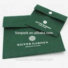 New design Customized Silk screen printing envelope felt jewelry gift cosmetic pouch bag