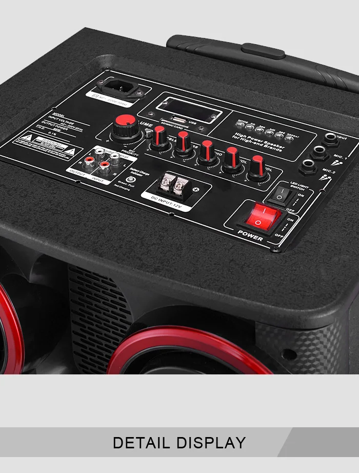 12 Inch Big Power Subwoofer DJ PA Woofer Speakers Outdoor Portable Trolley Speaker For Sale - ANKUX.COM